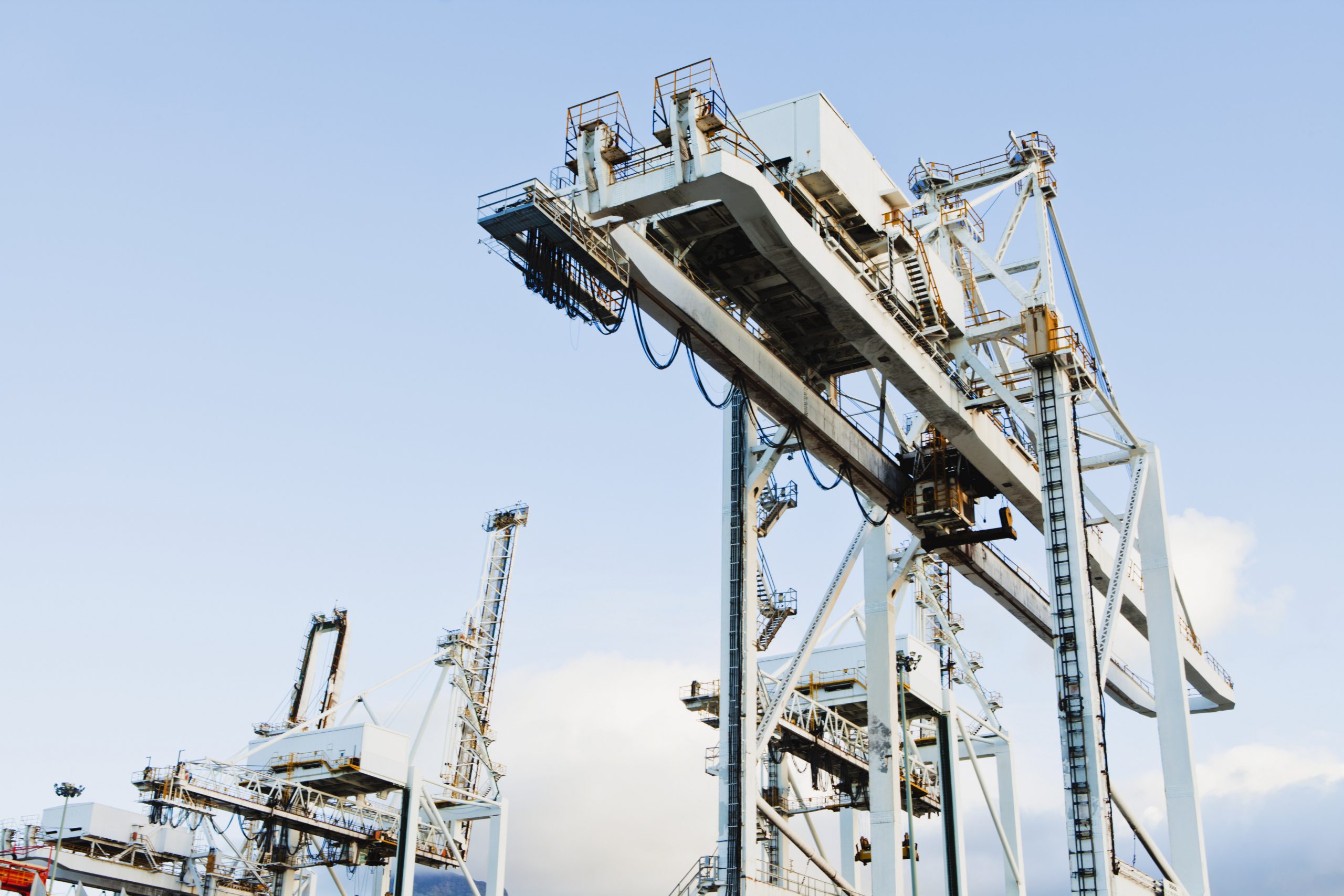 Container Crane Machinery In Shipyard