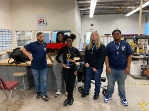 Third place winners “Crazy Crab Cargo” from Hampton High School